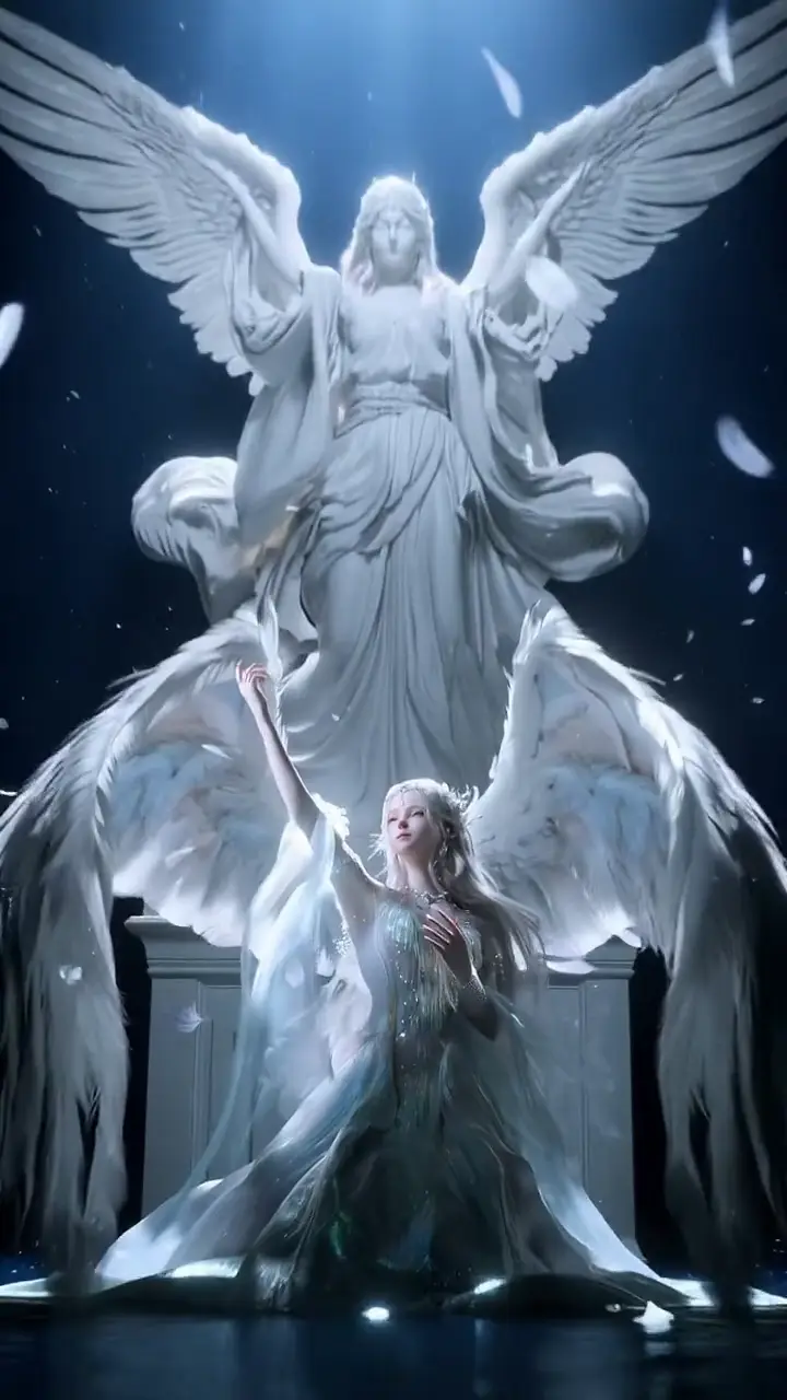 Celestial ascension — Winged transformation